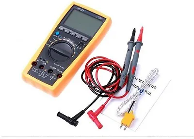 Vc99+ 6999 Auto Range Digital Lcd Voltmeter Multimeter Tester Ammeter Ac Dc Ohm • $37.05