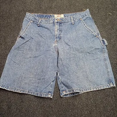 Vintage Guess Jean Shorts Adult 30 Blue Utility 90s Made In USA Workwear 90s Y2K • $26.97