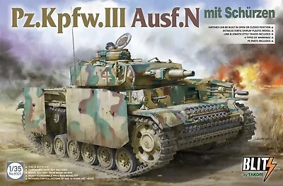 Takom 1/35th Scale Panzer III Ausf N Mit Schurzen Kit No. 8005 • $44.99