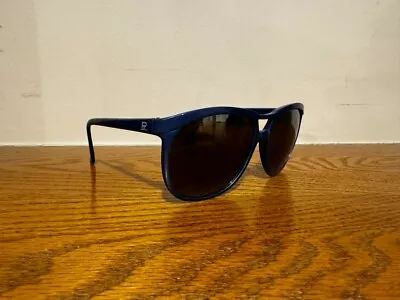 100% Authentic Vintage Vuarnet Pouilloux 084 Sunglasses Blue Made In France • $116.66