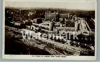 3520. Tower Of London Barges Sailing Ship. RPPC. POsted 1930 • £2.95