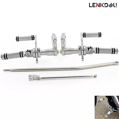 Motorcycle Forward Controls Foot Peg Kit For Harley Dyna Street Bob Low Rider FX • $140.97