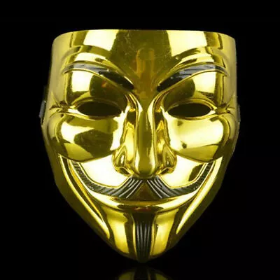 Festival Mask Anonymous Hacker V-Vendetta Game Face Mask Adults Cosplay Costume↑ • £4.67