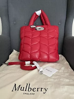 Mulberry Softie Tote Lancaster Red. New With Tags. Quilted Bag. See Description • £285