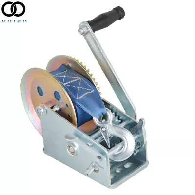 3500 Lbs Heavy Duty Hand Winch Manual Portable Crank Winch For ATV Boat Trailer • $39.57