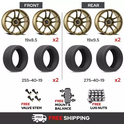 19  KONIG Heliogram W/ 19  Performance Wheel & Tire For 2019-2020 Ford Mustang • $2486.21