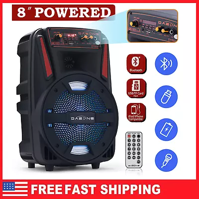 1000W 8'' Wireless Bluetooth Speaker System Heavy Bass Sound USB/TF Card/FM/AUX • $32.99