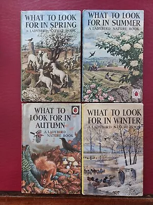 Ladybird Books Set Of 4 What To Look For In Spring Summer Autumn Winter • £17