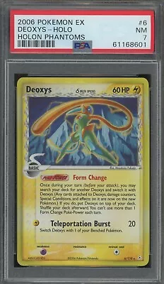 $1.25 • Buy Pokemon Deoxys EX Holon Phantoms Holo Rare #6 PSA 7