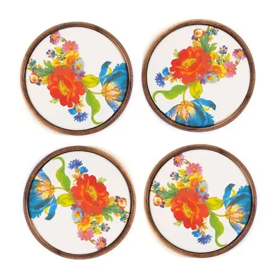 Brand New MacKenzie-Childs Flower Market Coasters White • $65