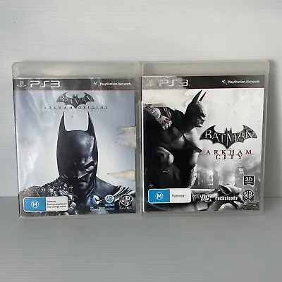 Batman Arkham Origins & City PS3 Game Tested And Working Free Post • $24.99