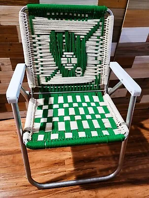 VTG Michigan State Spartans Handmade Macrame Lawn Chair • $49.99