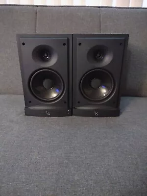 Infinity Reference Series RS1 Bookshelf Loudspeakers Black Tested. • $9.99