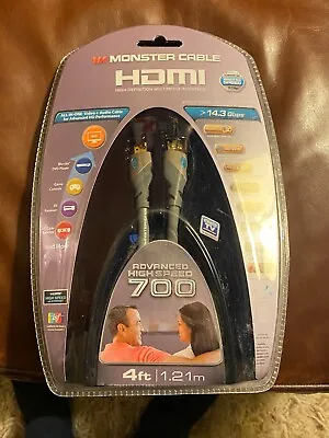 Monster Cable HDMI 700 Advanced High Speed HDMI Cable 4 Ft 1.21m • $6.99