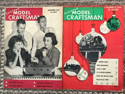 Railroad Model Craftsman (Lot Of 2) Magazines November & December 1949 RARE • $5.50