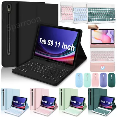 For Samsung Galaxy Tab S9/S9 FE/S8/S7/S6 Lite Keyboard Mouse Smart Case Cover AU • $42.99