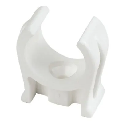 15mm Open Pipe Clips For Kitchen And Bathroom WHITE • £22.45