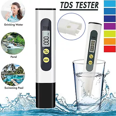 TDS Meter Digital Tester Pen Aquarium Pool Portable SPA Water Quality Monitor AU • $12.79