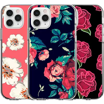$16.96 • Buy Silicone Cover Case Flowers Floral Landscape Nature Cartoon Rose Pink White Art