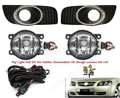 $77.99 • Buy AU Fog Light Full Kit+Bezel+Harness For Holden Commodore VE Omega Lumina 06~10