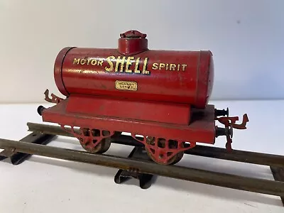 Hornby Series Tinplate- 1922 Early Shell  'Motor Spirit' Tank Wagon- O Gauge • £15