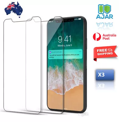 3X IPhone Screen Protector Tempered Glass For 15 14 13 12 8 7 Pro Max Plus XR 6S • $2.99