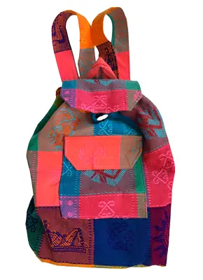 Pinzon Mexican Artisan Backpack Drawstring Hippy Bag NEW • $13