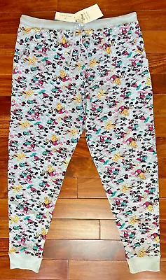 Vera Bradley Disney Banded Jogger Pajama Pants:nwt Mickey Mouse Family Fun • $45.95