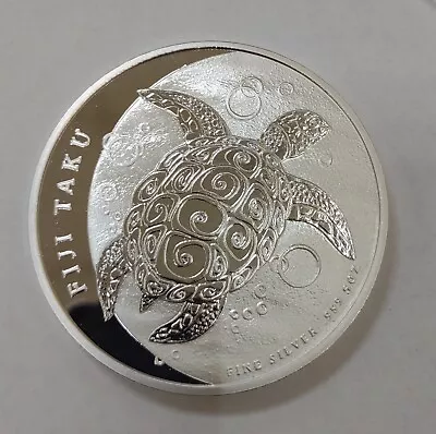 2011 New Zealand Fiji Taku Ten Dollar .999 5oz Silver Coin! Bu+++ Condition! • $189.99