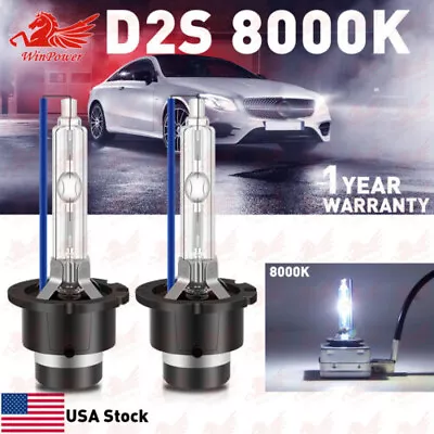 $15.95 • Buy 2X 8000K Ice Blue LED Headlight Bulbs D2S D2C D2R HID Xenon Bulbs Conversion Kit