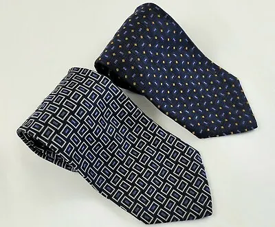 $29.50 • Buy Lot Of 2 Robert Talbott Best Of Class Finest Silk Hand Sewn Geometric Men's Ties