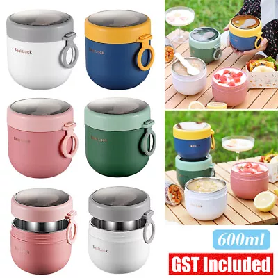 $12.85 • Buy Lunch Box Thermos Food Flask Stainless Steel Insulated Food Soup Jar Container