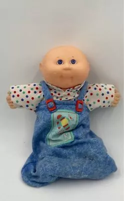 Cabbage Patch First Edition Blue Eyes Wearing Dungaree Dress Adorable Baby Doll • $9.99