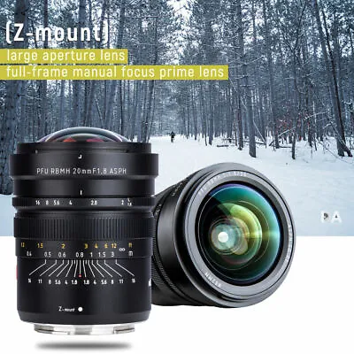 VILTROX 20mm F1.8 ASPH Ultra-wide Lens Manual Focus For Nikon Z5 Z6 Z7 II 50 Zfc • $649.99