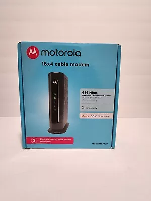 Motorola 16X4 Cable Modem Model MB7420 686 Mbps New Open Box • $44.99