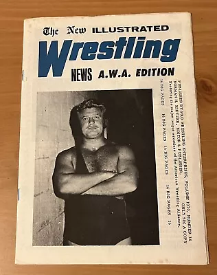 December 1970 Milwaukee AWA Wrestling News Program Red Bastien Bob Windham WWE • $29.99