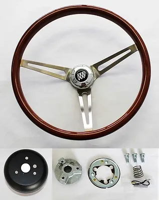 1969-1993 Buick Skylark GS Wood Steering Wheel 15  High Gloss Finish SS Spokes • $207.69
