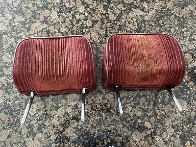 83 84 VW Rabbit GTI MK1 Seat Headrests Red Burgundy OEM • $150