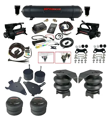 Complete Air Ride Suspension Kit 3/8 3P Air Lift 27685 Blk 580 For 82-04 S10 2wd • $2294.89
