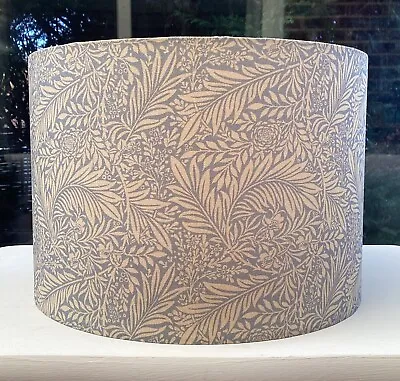 Lampshade William Morris Larkspur Azure Blue Cream Drum Table Ceiling HANDMADE • £30