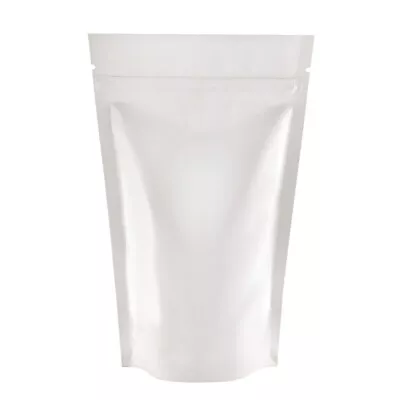 £367.49 • Buy White Shiny Stand Up Pouches Mylar Bag Heat Seal Food Grade Zip Lock Bags Pouch