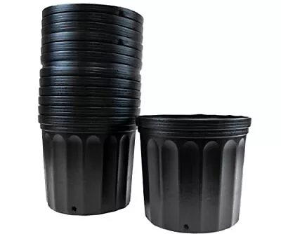 Pots Nursery Lightweight Reusable Allows Easy Handling 12 Pack 3 Gallon Black • $102.70