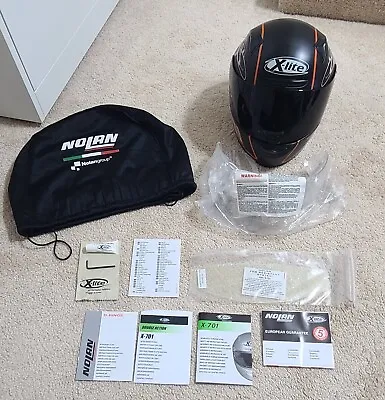 Xlite X-lite 701 S Matt Black Nolan X-lite Xlite Helmet Hand Made In Italy • $159