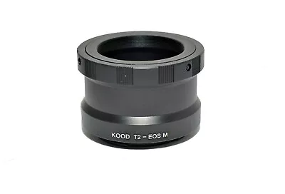 T2 T-2 Mount To Canon EOS M EF-M Mount Mirrorless Camera Adapter UK Seller • £14