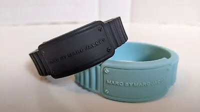 2x Marc By Marc Jacobs Watch It Silicone Rubber ID Bracelet Blue Black  • $29.99