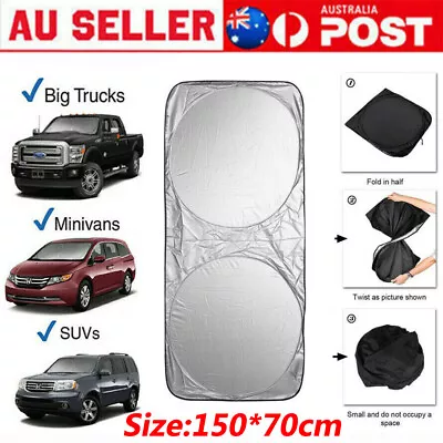 Car Windscreen Sun Shade Heat Reflective Windshield Visor Front Window UV Block~ • $11.46