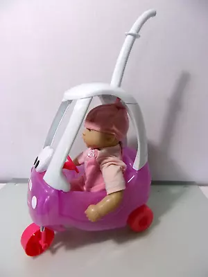 Zapf Baby Born Push- Along Car With Babbling Doll. • £4.50
