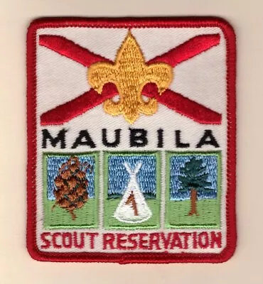 Camp Maubila Sct. Res.  - Mobile Area Council  - Mint  - Red Border • $4.49