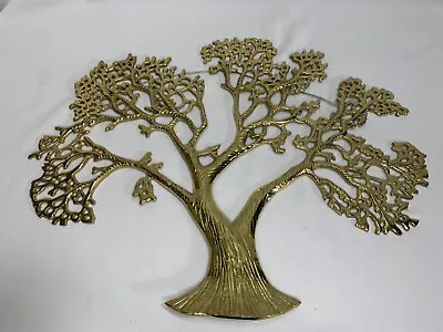 VTG Mid-Century Brass  BONSAI *TREE OF LIFE* Wall Art Sculpture 20 X16  • $59.99