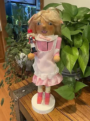Nutcracker Pink And White Dress Holding  14” Wooden Target Exclusive 2012 • $25.99